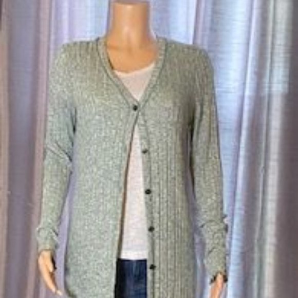 Anthropologie Sweaters - Anthropologie Cardigan Blueish Green Medium